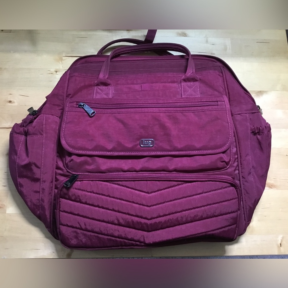 EUC Lug Via convertible travel gym bag Berry Fuschia